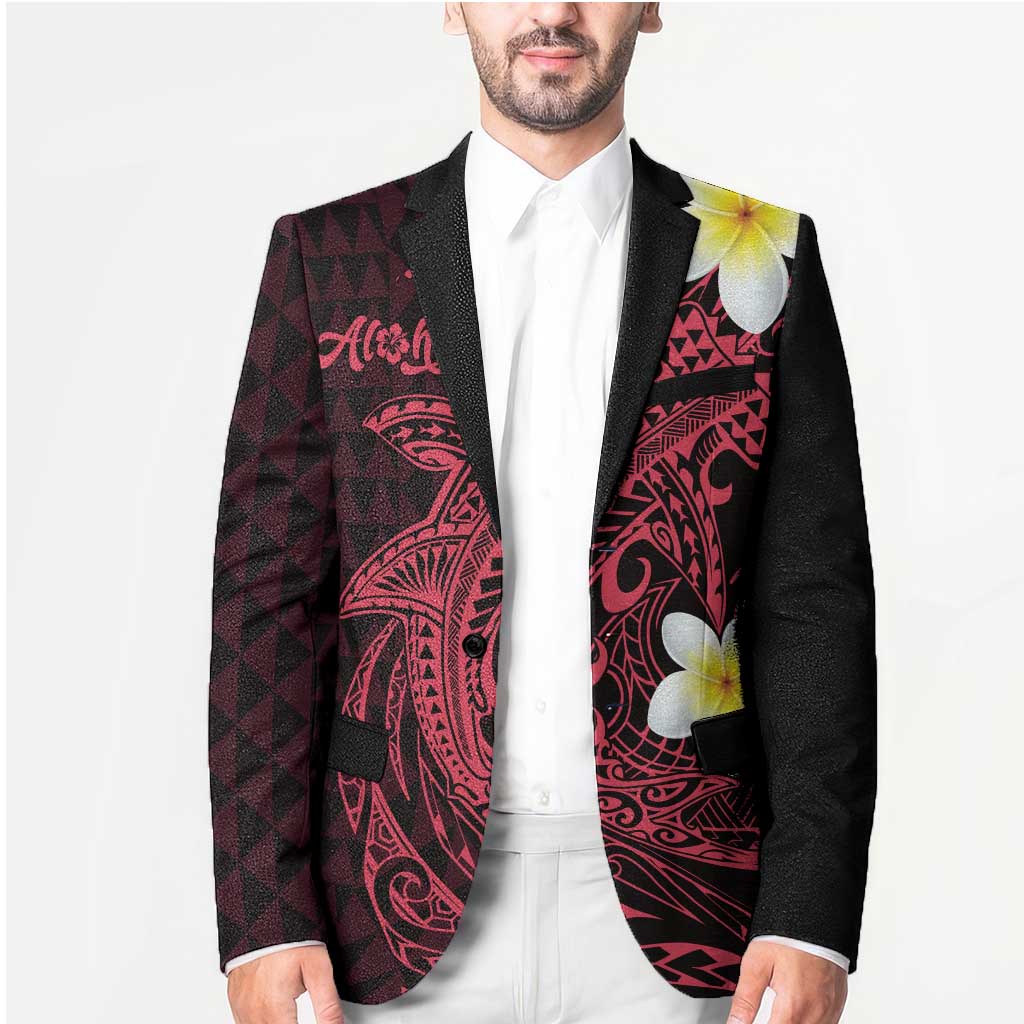 Aloha Hammerhead Shark Blazer Feverish Pink Hawaiian Kakau Tribal Tattoo - Polynesian Pride