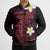 Aloha Hammerhead Shark Bomber Puffer Jacket Feverish Pink Hawaiian Kakau Tribal Tattoo - Polynesian Pride