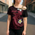 Aloha Hammerhead Shark Cross Shoulder Shirt Feverish Pink Hawaiian Kakau Tribal Tattoo - Polynesian Pride