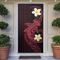 Aloha Hammerhead Shark Door Cover Feverish Pink Hawaiian Kakau Tribal Tattoo - Polynesian Pride