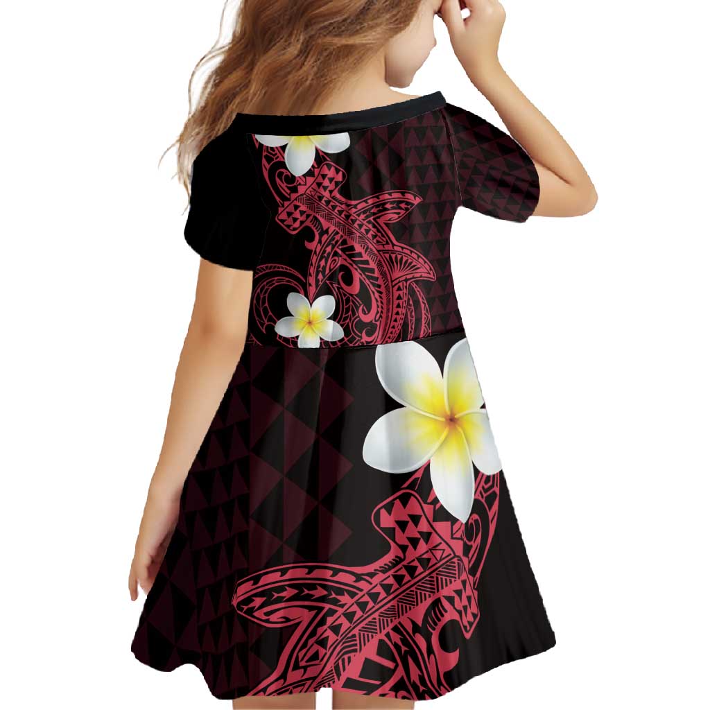 Aloha Hammerhead Shark Family Matching Mermaid Dress and Hawaiian Shirt Feverish Pink Hawaiian Kakau Tribal Tattoo