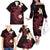 Aloha Hammerhead Shark Family Matching Off The Shoulder Long Sleeve Dress and Hawaiian Shirt Feverish Pink Hawaiian Kakau Tribal Tattoo