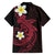 Aloha Hammerhead Shark Family Matching Off The Shoulder Long Sleeve Dress and Hawaiian Shirt Feverish Pink Hawaiian Kakau Tribal Tattoo