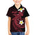 Aloha Hammerhead Shark Family Matching Off The Shoulder Long Sleeve Dress and Hawaiian Shirt Feverish Pink Hawaiian Kakau Tribal Tattoo