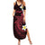 Aloha Hammerhead Shark Family Matching Summer Maxi Dress and Hawaiian Shirt Feverish Pink Hawaiian Kakau Tribal Tattoo
