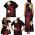 Aloha Hammerhead Shark Family Matching Tank Maxi Dress and Hawaiian Shirt Feverish Pink Hawaiian Kakau Tribal Tattoo