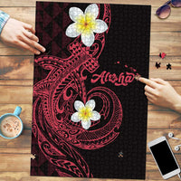 Aloha Hammerhead Shark Puzzle Feverish Pink Hawaiian Kakau Tribal Tattoo - Polynesian Pride