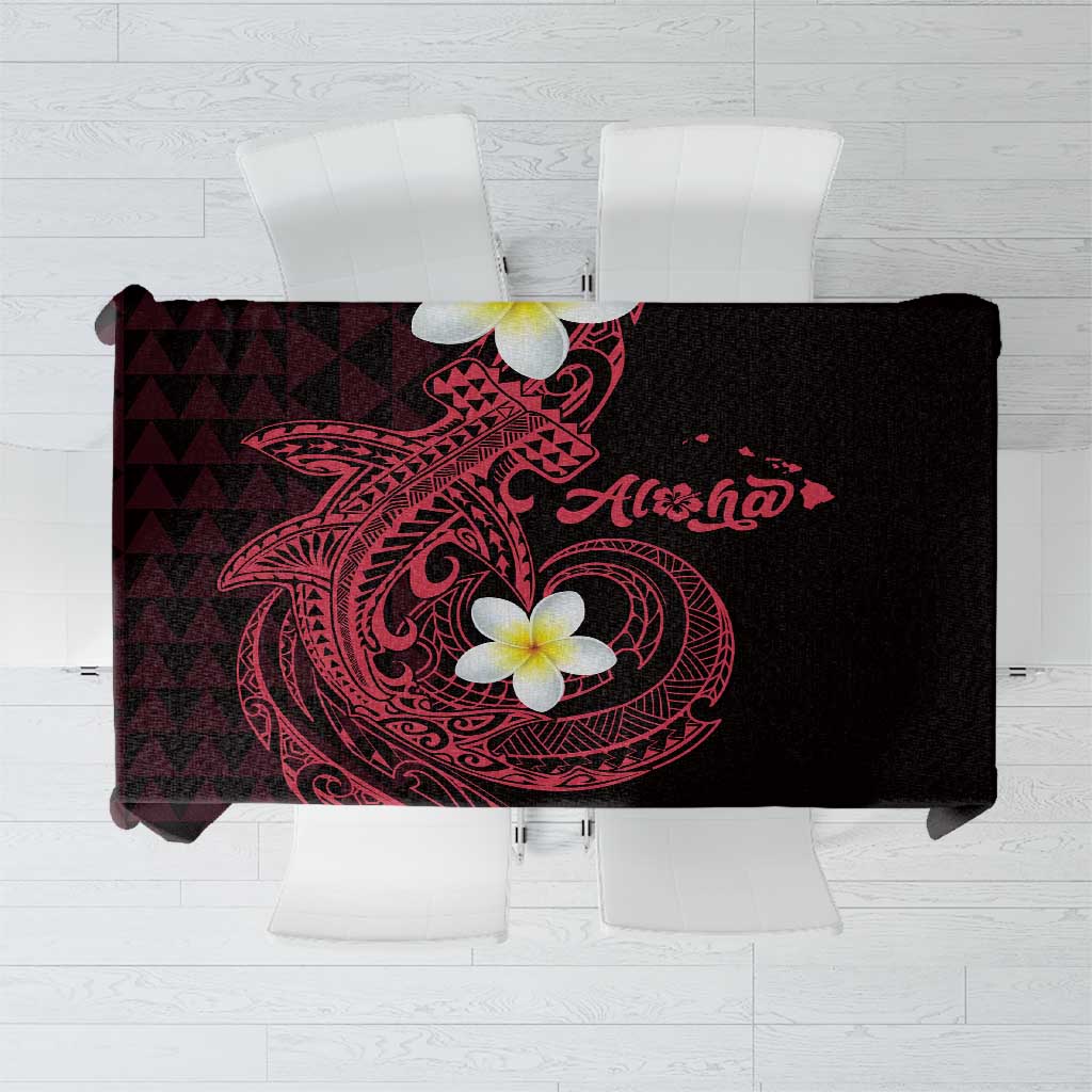 Aloha Hammerhead Shark Tablecloth Feverish Pink Hawaiian Kakau Tribal Tattoo LT9 Pink - Polynesian Pride