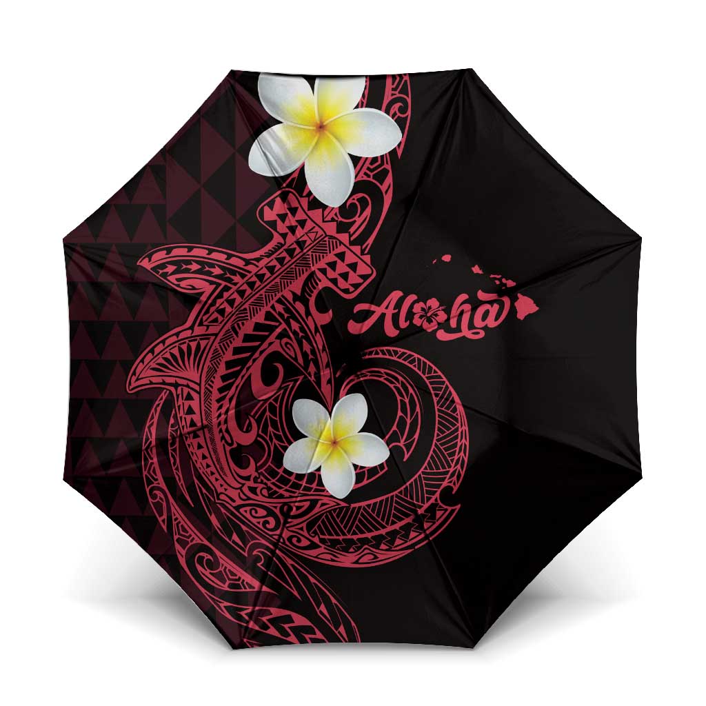 Aloha Hammerhead Shark Umbrella Feverish Pink Hawaiian Kakau Tribal Tattoo - Polynesian Pride