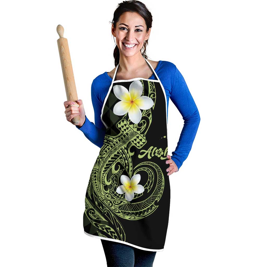 Aloha Hammerhead Shark Apron Lime Rickey Hawaiian Kakau Tribal Tattoo - Polynesian Pride