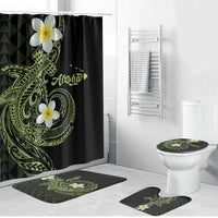 Aloha Hammerhead Shark Bathroom Set Lime Rickey Hawaiian Kakau Tribal Tattoo - Polynesian Pride