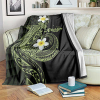 Aloha Hammerhead Shark Blanket Lime Rickey Hawaiian Kakau Tribal Tattoo LT9 Lime - Polynesian Pride
