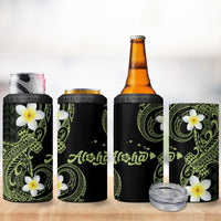 Aloha Hammerhead Shark 4 in 1 Can Cooler Tumbler Lime Rickey Hawaiian Kakau Tribal Tattoo