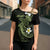 Aloha Hammerhead Shark Cross Shoulder Shirt Lime Rickey Hawaiian Kakau Tribal Tattoo - Polynesian Pride