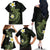 Aloha Hammerhead Shark Family Matching Off The Shoulder Long Sleeve Dress and Hawaiian Shirt Lime Rickey Hawaiian Kakau Tribal Tattoo