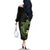 Aloha Hammerhead Shark Family Matching Off The Shoulder Long Sleeve Dress and Hawaiian Shirt Lime Rickey Hawaiian Kakau Tribal Tattoo