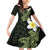Aloha Hammerhead Shark Family Matching Off Shoulder Short Dress and Hawaiian Shirt Lime Rickey Hawaiian Kakau Tribal Tattoo