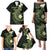 Aloha Hammerhead Shark Family Matching Puletasi and Hawaiian Shirt Lime Rickey Hawaiian Kakau Tribal Tattoo