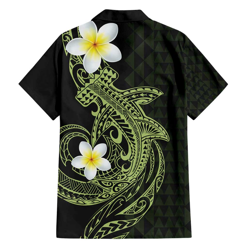 Aloha Hammerhead Shark Family Matching Summer Maxi Dress and Hawaiian Shirt Lime Rickey Hawaiian Kakau Tribal Tattoo