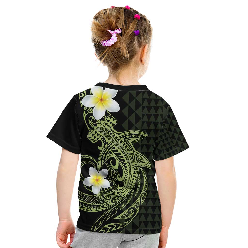 Aloha Hammerhead Shark Kid T Shirt Lime Rickey Hawaiian Kakau Tribal Tattoo