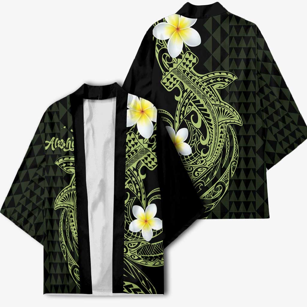 Aloha Hammerhead Shark Kimono Lime Rickey Hawaiian Kakau Tribal Tattoo - Polynesian Pride