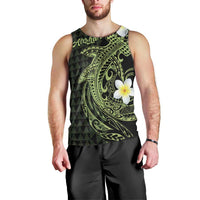 Aloha Hammerhead Shark Men Tank Top Lime Rickey Hawaiian Kakau Tribal Tattoo