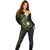 Aloha Hammerhead Shark Off Shoulder Sweater Lime Rickey Hawaiian Kakau Tribal Tattoo