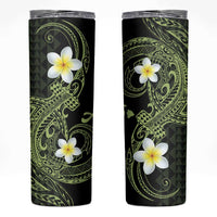 Aloha Hammerhead Shark Skinny Tumbler Lime Rickey Hawaiian Kakau Tribal Tattoo