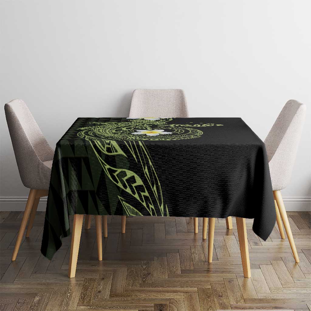 Aloha Hammerhead Shark Tablecloth Lime Rickey Hawaiian Kakau Tribal Tattoo