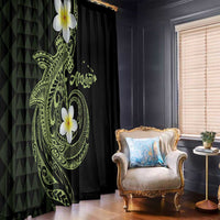 Aloha Hammerhead Shark Window Curtain Lime Rickey Hawaiian Kakau Tribal Tattoo