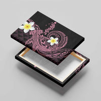 Aloha Hammerhead Shark Canvas Wall Art Vivacious Pink Hawaiian Kakau Tribal Tattoo