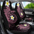 Aloha Hammerhead Shark Car Seat Cover Vivacious Pink Hawaiian Kakau Tribal Tattoo