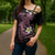 Aloha Hammerhead Shark Cross Shoulder Shirt Vivacious Pink Hawaiian Kakau Tribal Tattoo - Polynesian Pride