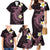 Aloha Hammerhead Shark Family Matching Mermaid Dress and Hawaiian Shirt Vivacious Pink Hawaiian Kakau Tribal Tattoo