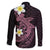 Aloha Hammerhead Shark Family Matching Mermaid Dress and Hawaiian Shirt Vivacious Pink Hawaiian Kakau Tribal Tattoo