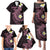 Aloha Hammerhead Shark Family Matching Puletasi and Hawaiian Shirt Vivacious Pink Hawaiian Kakau Tribal Tattoo