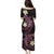 Aloha Hammerhead Shark Family Matching Puletasi and Hawaiian Shirt Vivacious Pink Hawaiian Kakau Tribal Tattoo