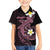 Aloha Hammerhead Shark Family Matching Short Sleeve Bodycon Dress and Hawaiian Shirt Vivacious Pink Hawaiian Kakau Tribal Tattoo