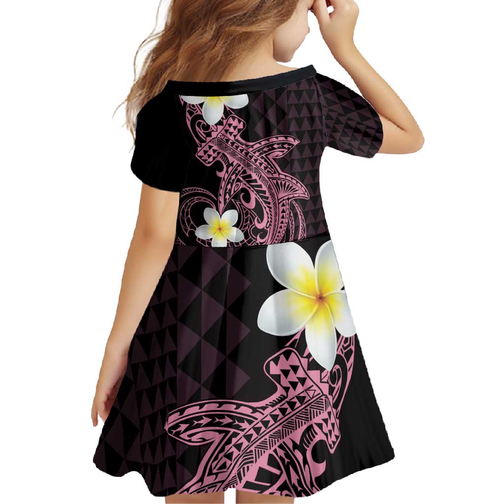 Aloha Hammerhead Shark Family Matching Tank Maxi Dress and Hawaiian Shirt Vivacious Pink Hawaiian Kakau Tribal Tattoo LT9 - Polynesian Pride