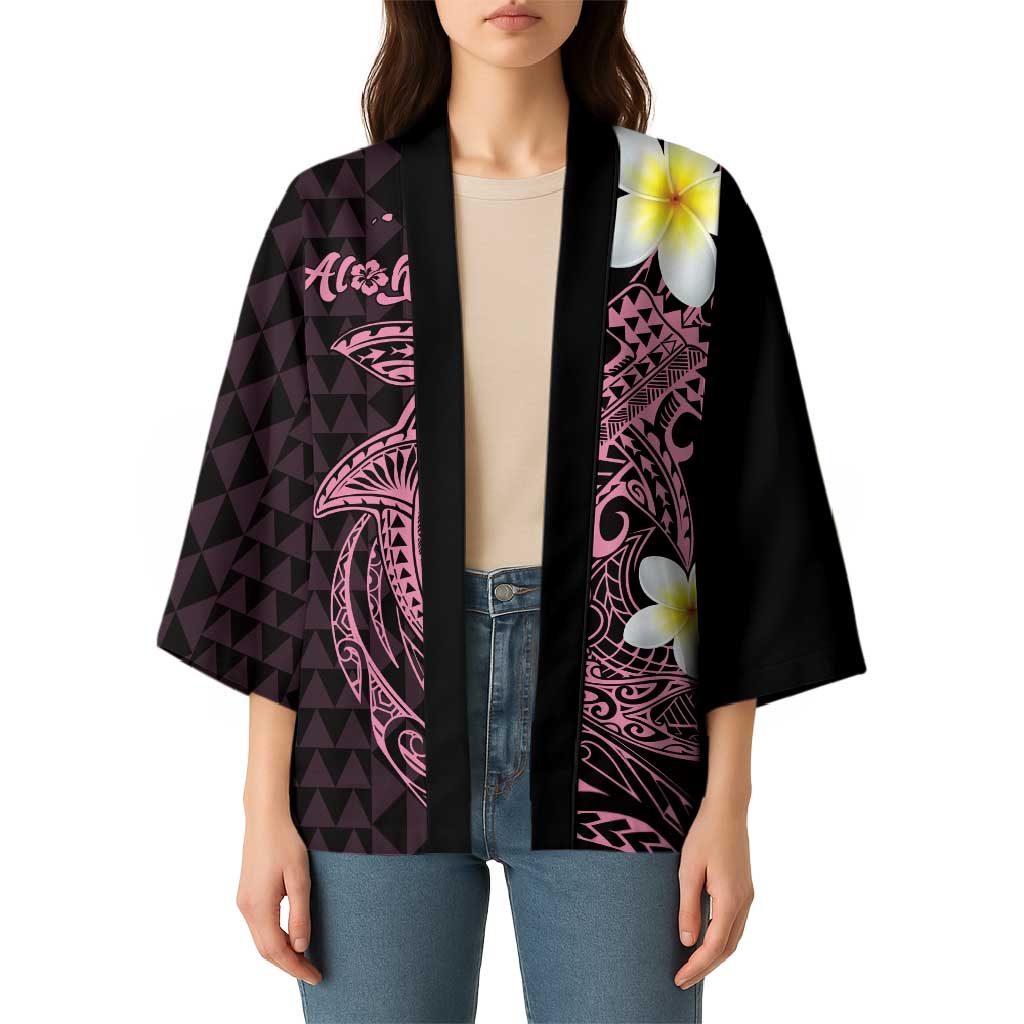 Aloha Hammerhead Shark Kimono Vivacious Pink Hawaiian Kakau Tribal Tattoo - Polynesian Pride