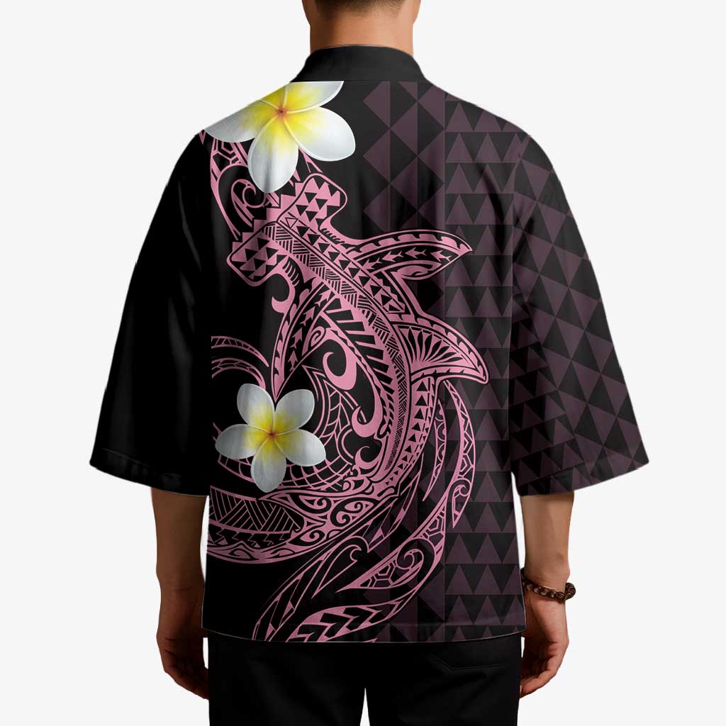 Aloha Hammerhead Shark Kimono Vivacious Pink Hawaiian Kakau Tribal Tattoo - Polynesian Pride