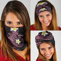 Aloha Hammerhead Shark Neck Gaiter Vivacious Pink Hawaiian Kakau Tribal Tattoo - Polynesian Pride