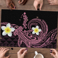 Aloha Hammerhead Shark Puzzle Vivacious Pink Hawaiian Kakau Tribal Tattoo - Polynesian Pride