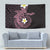 Aloha Hammerhead Shark Tapestry Vivacious Pink Hawaiian Kakau Tribal Tattoo