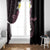 Aloha Hammerhead Shark Window Curtain Vivacious Pink Hawaiian Kakau Tribal Tattoo