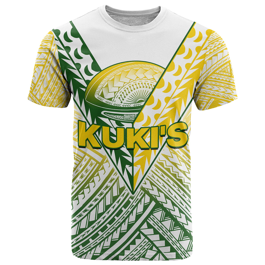 The Kukis Cook Islands Rugby T Shirt Be Unique Vibe White LT9 White - Polynesian Pride