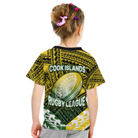 The Kuki's Cook Islands Rugby Kid T Shirt Be Unique Vibe Black LT9 - Polynesian Pride