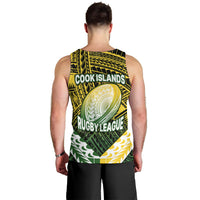 The Kuki's Cook Islands Rugby Men Tank Top Be Unique Vibe Black LT9 - Polynesian Pride