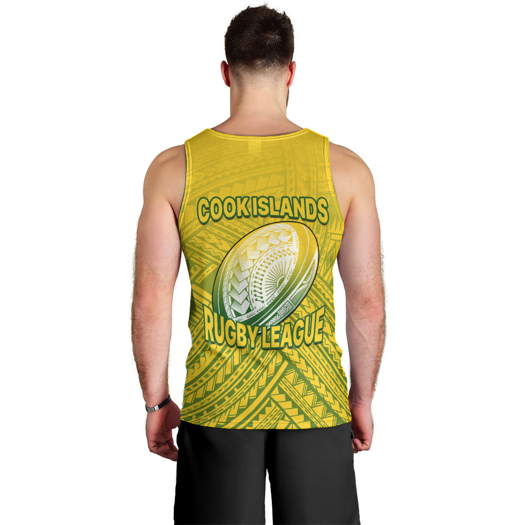 The Kuki's Cook Islands Rugby Men Tank Top Be Unique Vibe Yellow LT9 - Polynesian Pride
