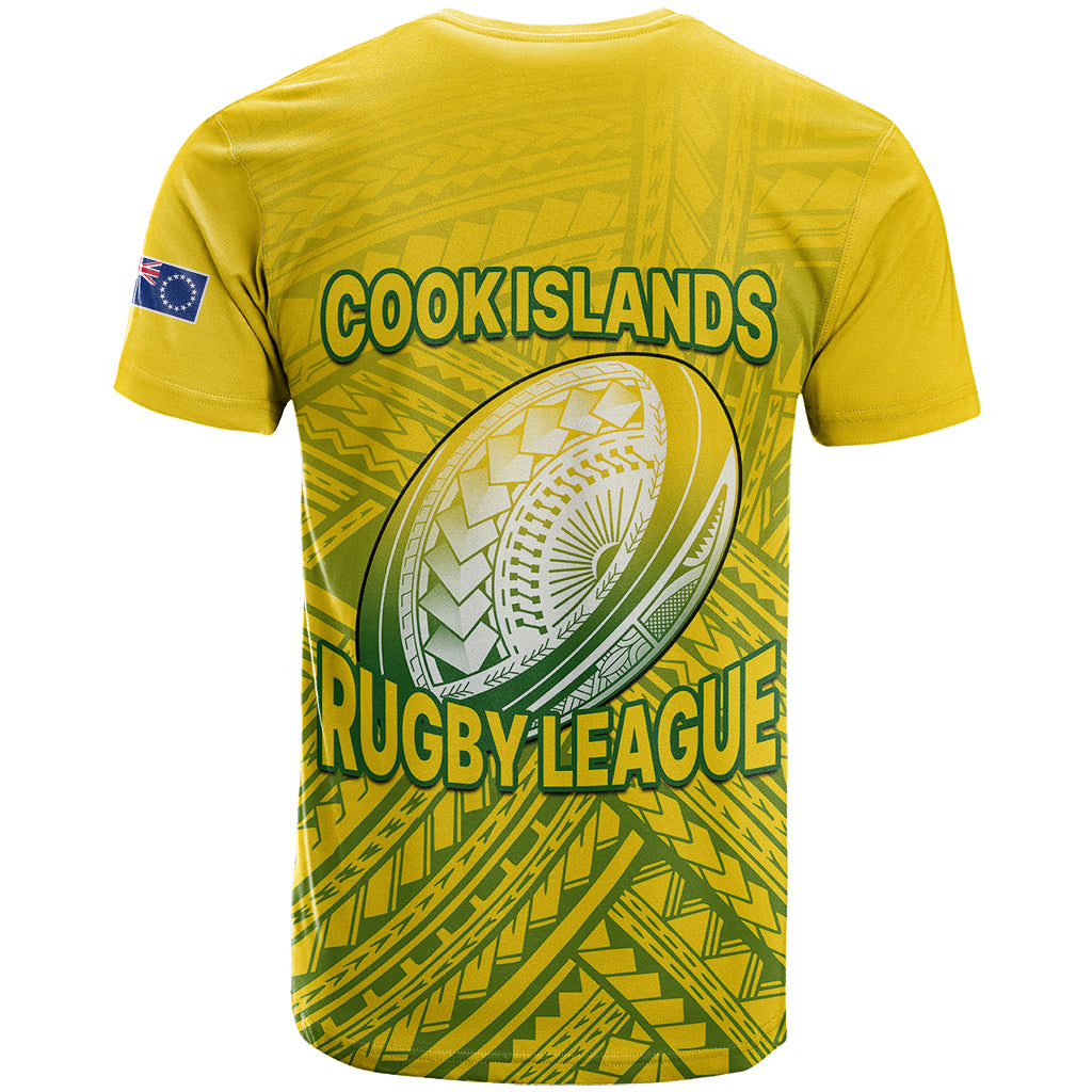 The Kukis Cook Islands Rugby T Shirt Be Unique Vibe Yellow LT9 - Polynesian Pride